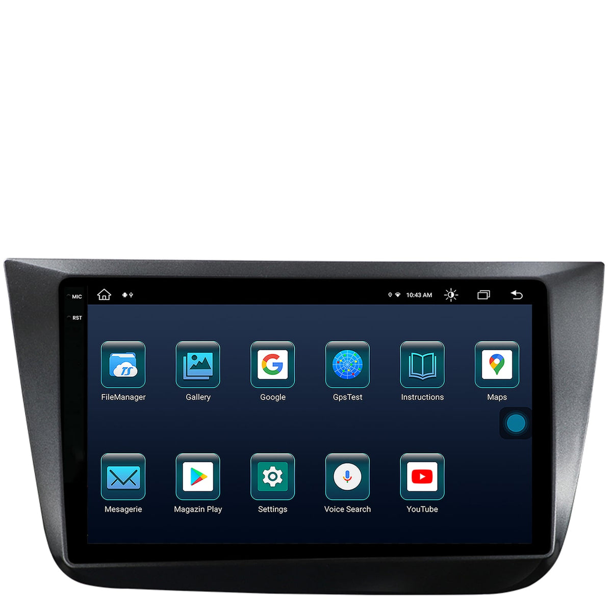 Navigatie Seat Altea/Toledo (2005-2012), Android, X-Octacore / 8GB RAM + 256GB ROM, 9.5 Inch - AD-BGX9008+AD-BGRKIT055