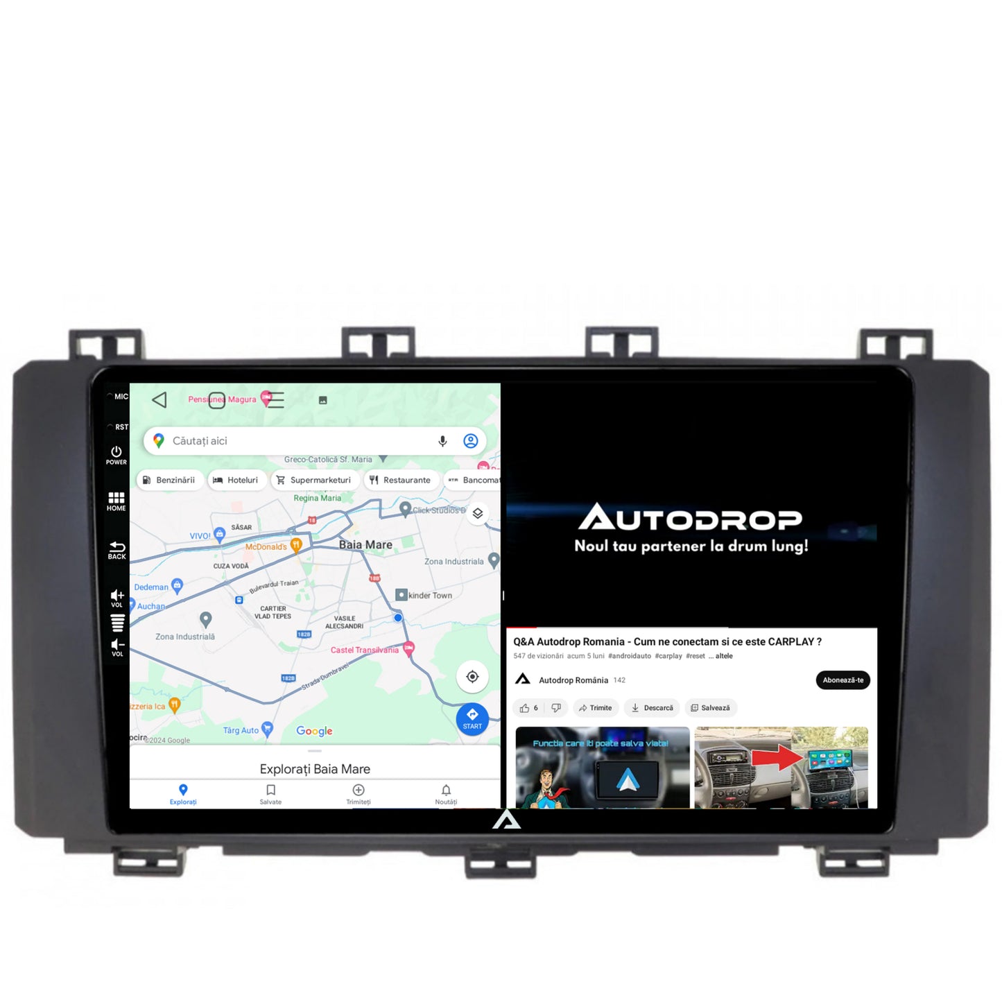 Navigatie Seat Ateca (2016-Prezent), Android, P-Octacore / 2GB RAM + 32GB ROM, 9 Inch - AD-BGP9002+AD-BGRKIT001