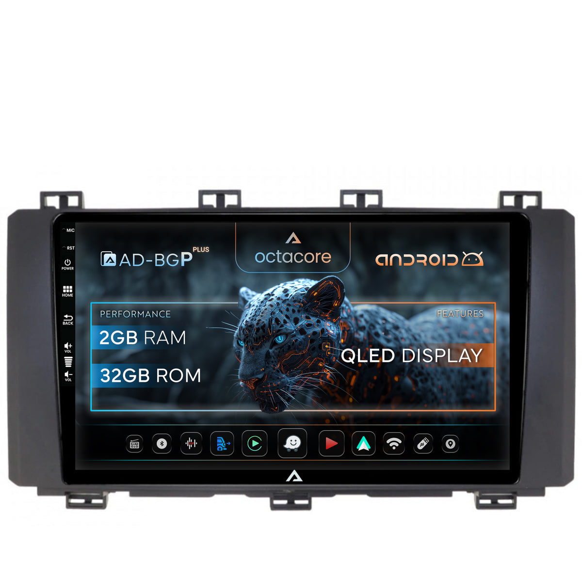 Navigatie Seat Ateca (2016-Prezent), Android, P-Octacore / 2GB RAM + 32GB ROM, 9 Inch - AD-BGP9002+AD-BGRKIT001