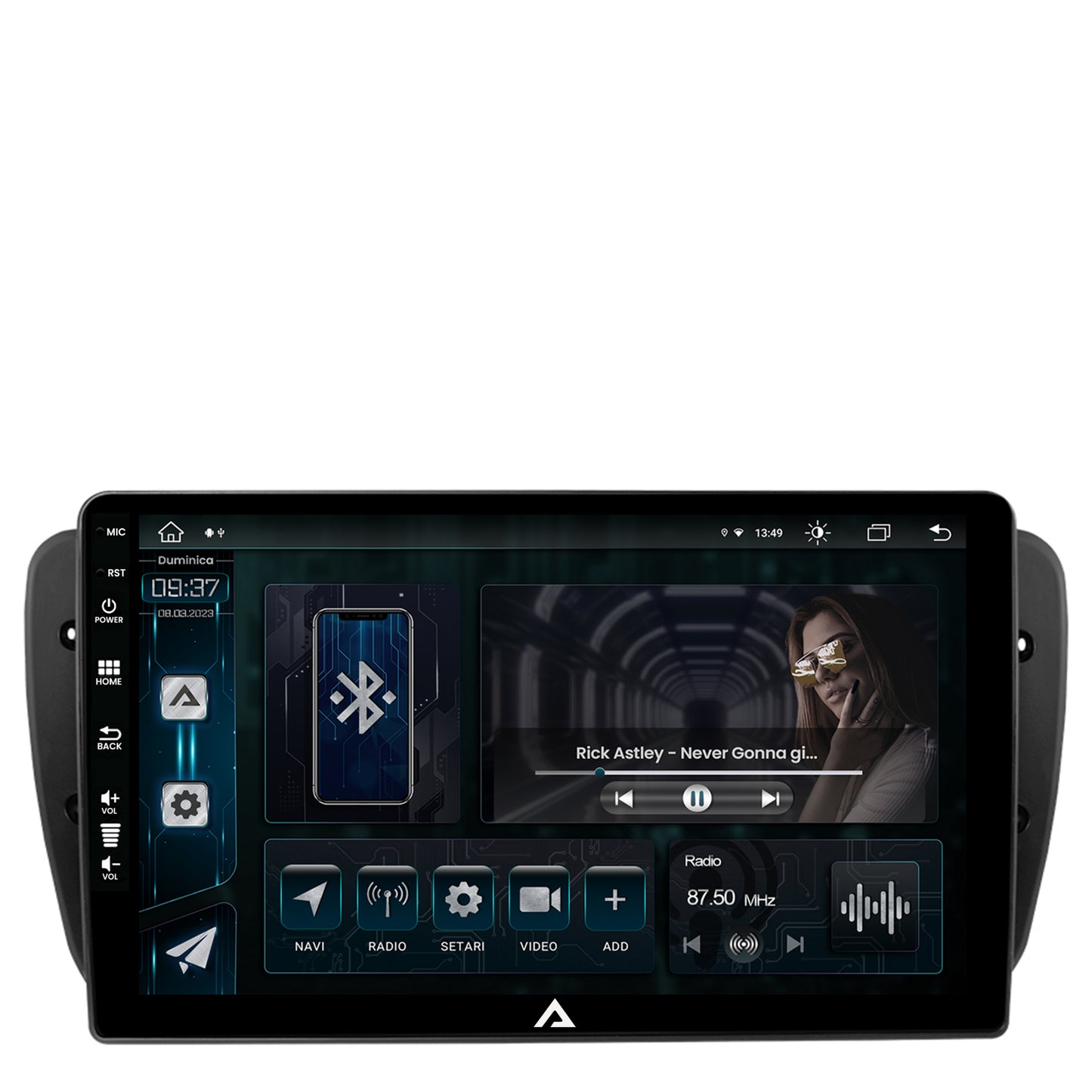 Navigatie Seat Ibiza (2009-2013), Android, Z-Octacore / 8GB RAM + 256GB ROM, 9 Inch - AD-BGZ9008+AD-BGRKIT049