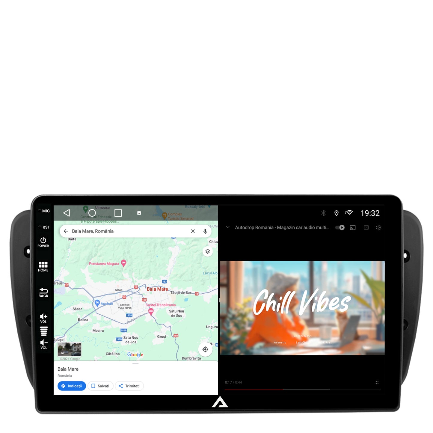 Navigatie Seat Ibiza (2009-2013), Android, A-Octacore / 4GB RAM + 64GB ROM, 9 Inch - AD-BGA9004+AD-BGRKIT049