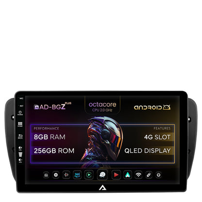 Navigatie Seat Ibiza (2009-2013), Android, Z-Octacore / 8GB RAM + 256GB ROM, 9 Inch - AD-BGZ9008+AD-BGRKIT049