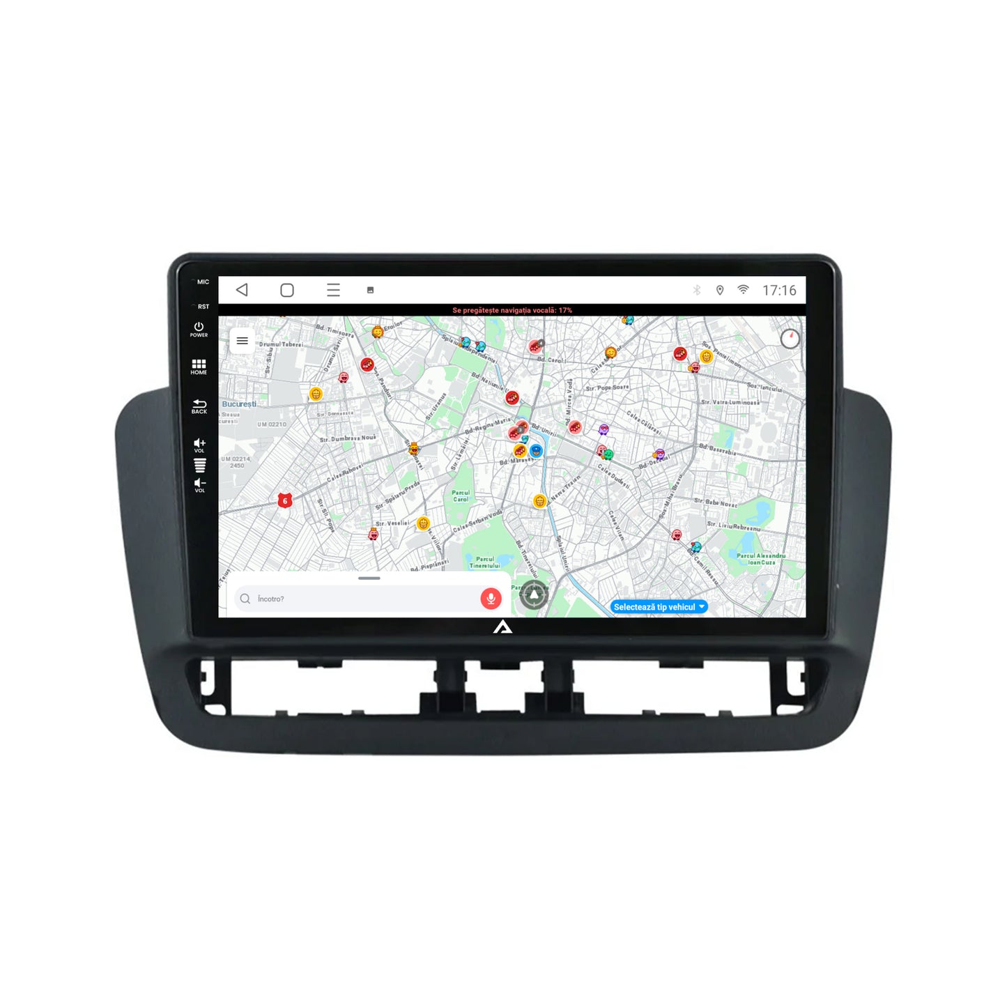 Navigatie Seat Ibiza IV (2014-2017), Android, E-Octacore / 2GB RAM + 32GB ROM, 9 Inch - AD-BGE9002+AD-BGRKIT062