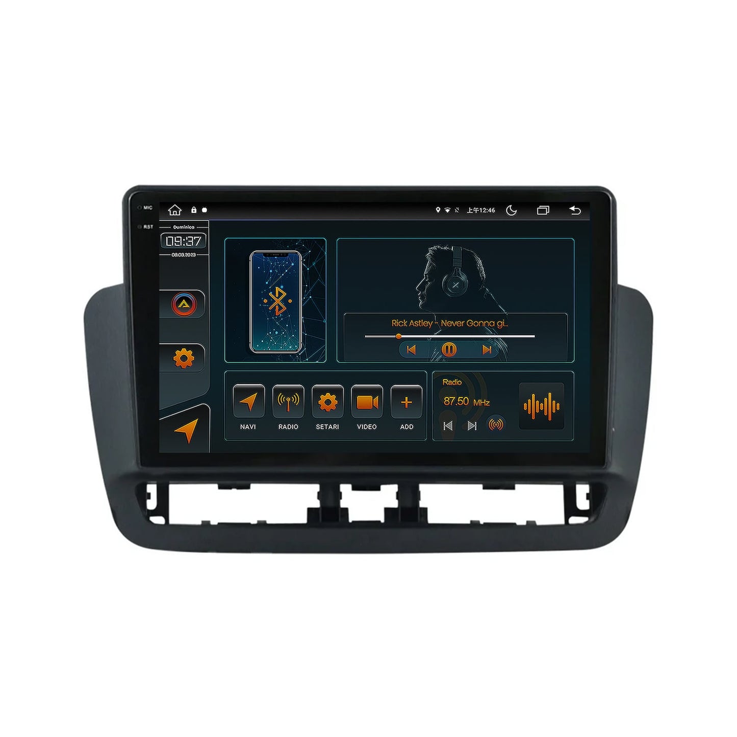 Navigatie Seat Ibiza IV (2014-2017), Android, V-Octacore / 4GB RAM + 64GB ROM, 9.5 Inch - AD-BGV9004+AD-BGRKIT062