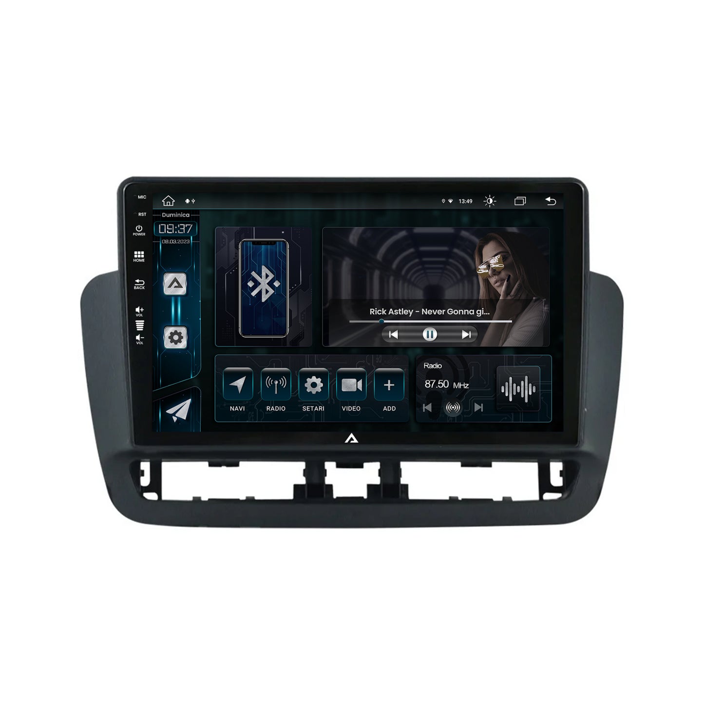 Navigatie Seat Ibiza IV (2014-2017), Android, Z-Octacore / 8GB RAM + 256GB ROM, 9 Inch - AD-BGZ9008+AD-BGRKIT062