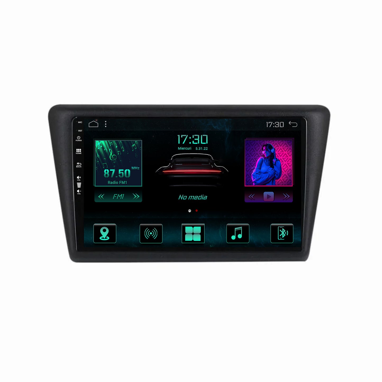 Navigatie Seat Toledo / Skoda Rapid (2012-2019), Android, A-Octacore / 4GB RAM + 64GB ROM, 9 Inch - AD-BGA9004+AD-BGRKIT026V2