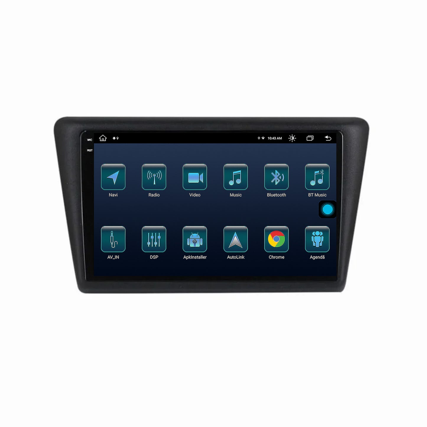 Navigatie Seat Toledo / Skoda Rapid (2012-2019), Android, X-Octacore / 8GB RAM + 256GB ROM, 9.5 Inch - AD-BGX9008+AD-BGRKIT026V2