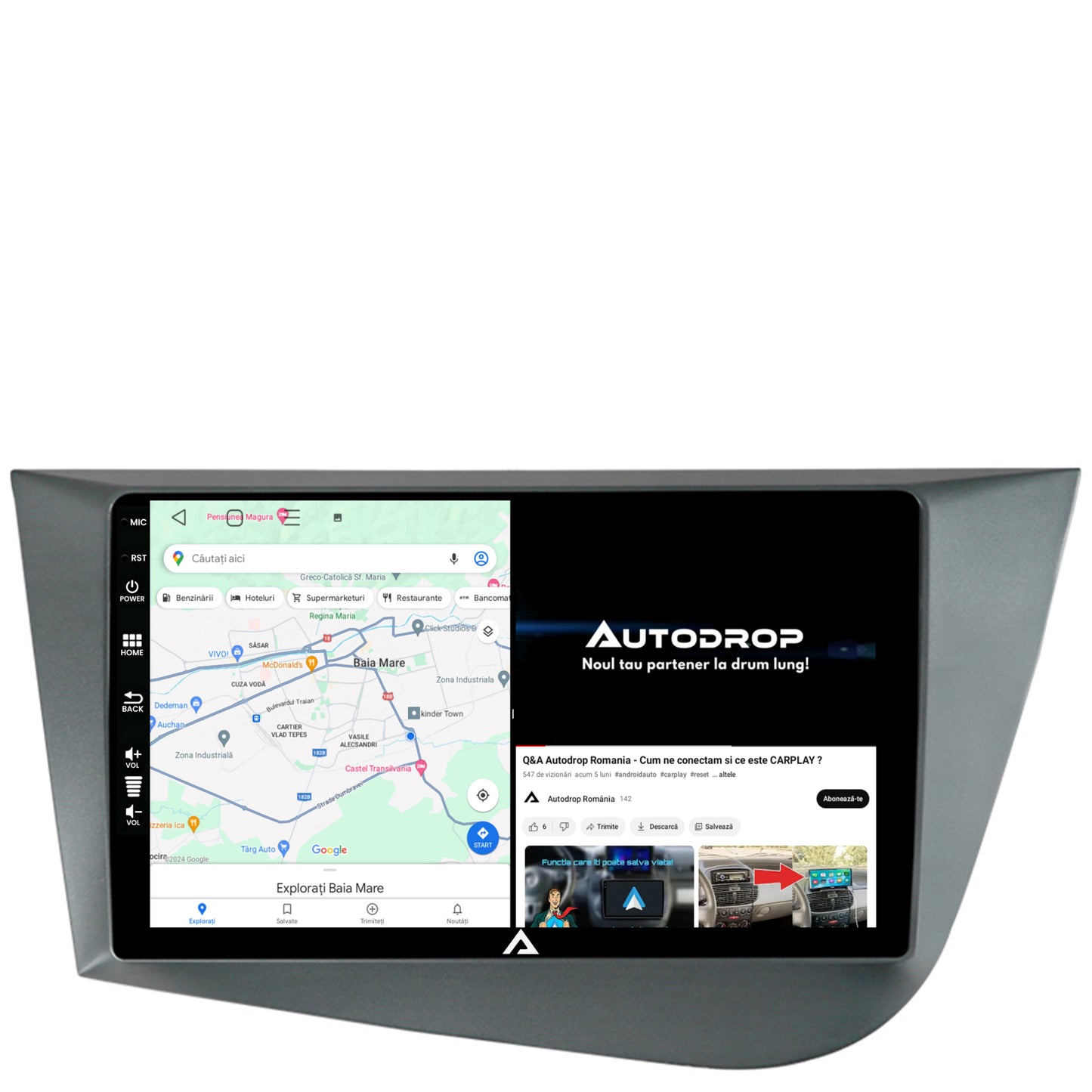 Navigatie Seat Leon (2005-2012), Android, E-Octacore / 2GB RAM + 32GB ROM, 9 Inch - AD-BGE9002+AD-BGRKIT052