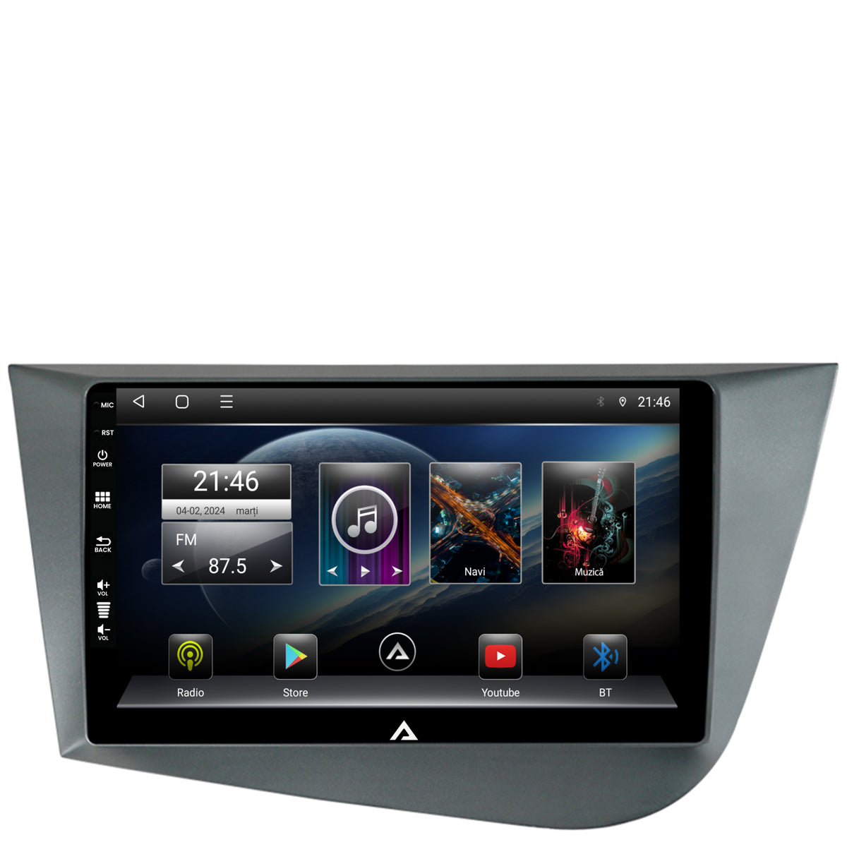 Navigatie Seat Leon (2005-2012), Android, E-Octacore / 2GB RAM + 32GB ROM, 9 Inch - AD-BGE9002+AD-BGRKIT052