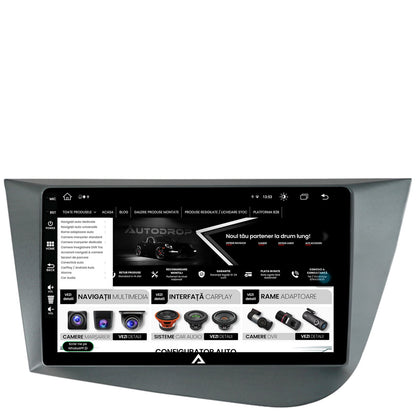 Navigatie Seat Leon (2005-2012), Android, Z-Octacore / 8GB RAM + 256GB ROM, 9 Inch - AD-BGZ9008+AD-BGRKIT052
