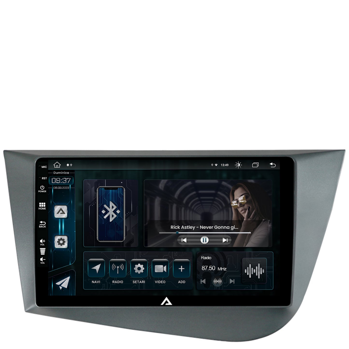 Navigatie Seat Leon (2005-2012), Android, Z-Octacore / 8GB RAM + 256GB ROM, 9 Inch - AD-BGZ9008+AD-BGRKIT052