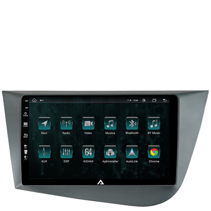 Navigatie Seat Leon (2005-2012), Android, Z-Octacore / 8GB RAM + 256GB ROM, 9 Inch - AD-BGZ9008+AD-BGRKIT052