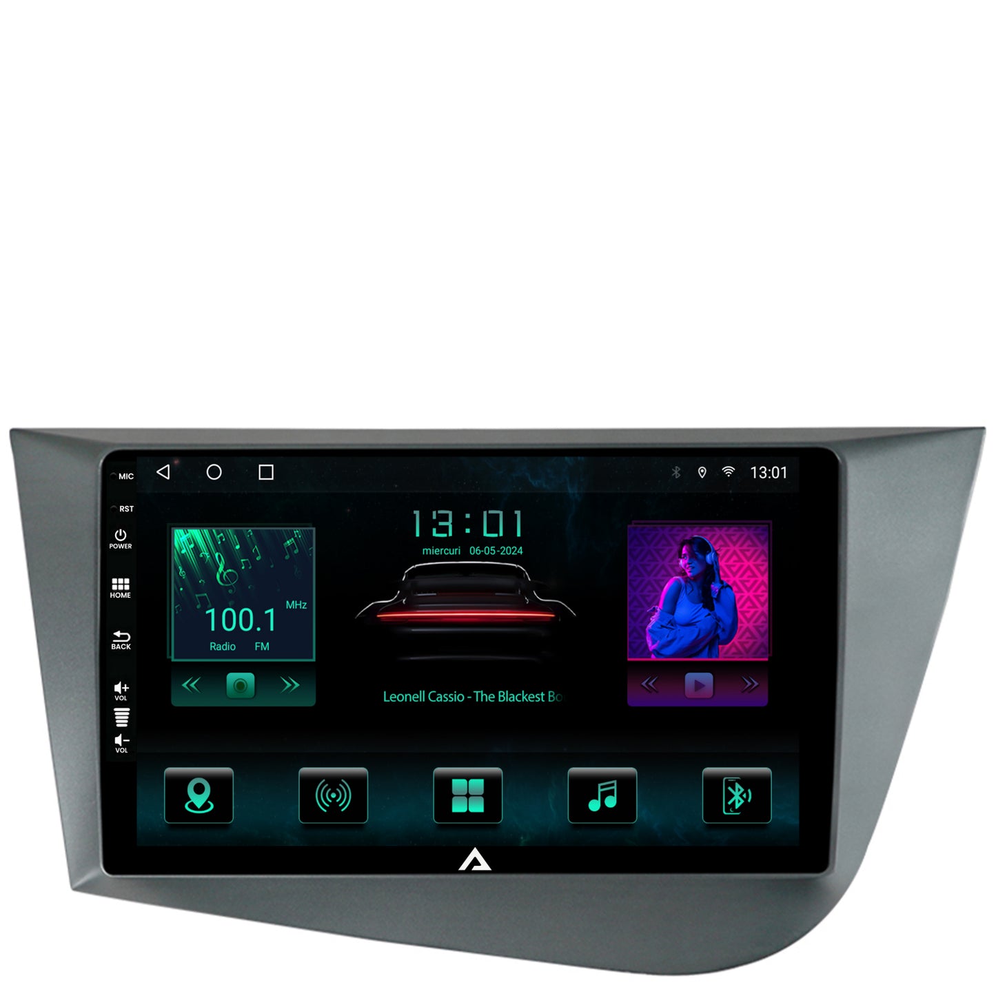 Navigatie Seat Leon (2005-2012), Android, A-Octacore / 4GB RAM + 64GB ROM, 9 Inch - AD-BGA9004+AD-BGRKIT052