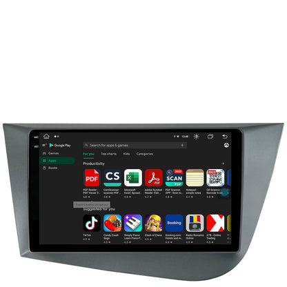 Navigatie Seat Leon (2005-2012), Android, V-Octacore / 4GB RAM + 64GB ROM, 9.5 Inch - AD-BGV9004+AD-BGRKIT052
