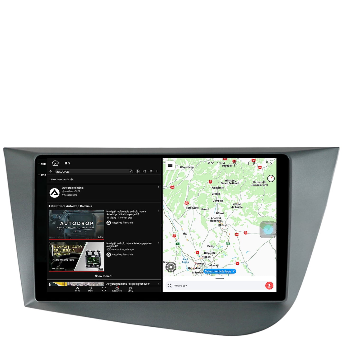 Navigatie Seat Leon (2005-2012), Android, V-Octacore / 4GB RAM + 64GB ROM, 9.5 Inch - AD-BGV9004+AD-BGRKIT052