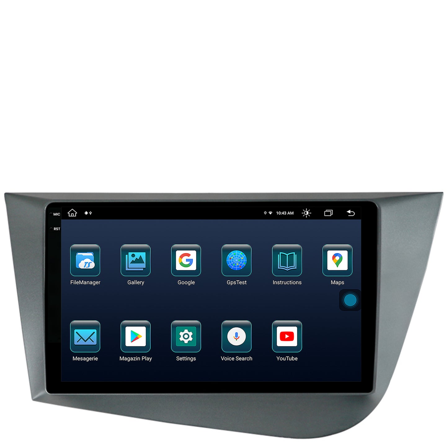 Navigatie Seat Leon (2005-2012), Android, X-Octacore / 8GB RAM + 256GB ROM, 9.5 Inch - AD-BGX9008+AD-BGRKIT052