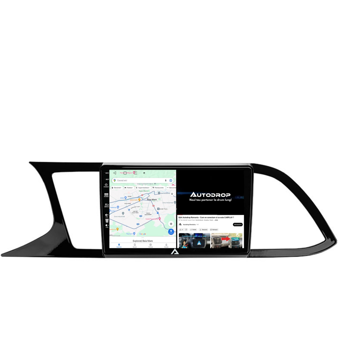 Navigatie Seat Leon 3 (2014-2020), Android, E-Octacore / 2GB RAM + 32GB ROM, 9 Inch - AD-BGE9002+AD-BGRKIT047
