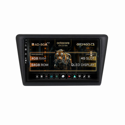 Navigatie Seat Toledo / Skoda Rapid (2012-2019), Android, A-Octacore / 4GB RAM + 64GB ROM, 9 Inch - AD-BGA9004+AD-BGRKIT026V2