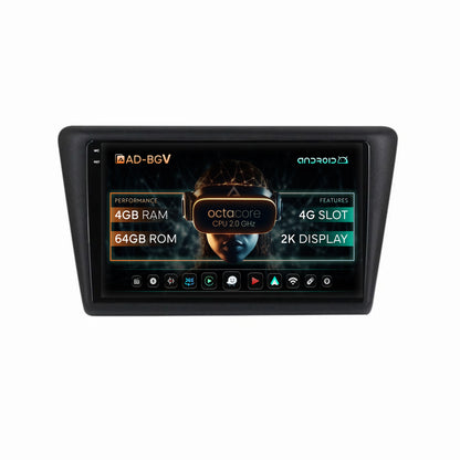 Navigatie Seat Toledo / Skoda Rapid (2012-2019), Android, V-Octacore / 4GB RAM + 64GB ROM, 9.5 Inch - AD-BGV9004+AD-BGRKIT026V2