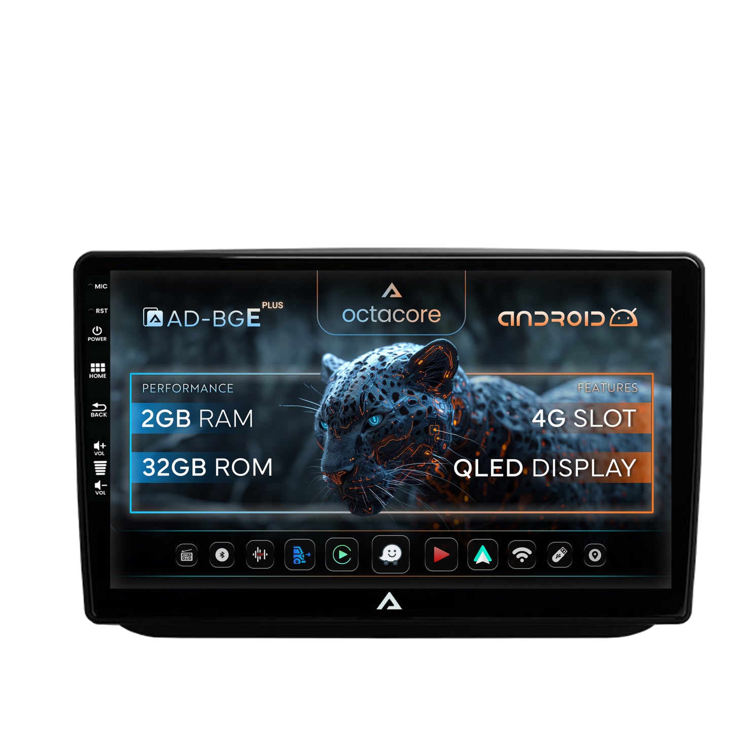 Navigatie Skoda Fabia (2007-2014), Android, E-Octacore / 2GB RAM + 32GB ROM, 10.1 Inch - AD-BGE10002+AD-BGRKIT046