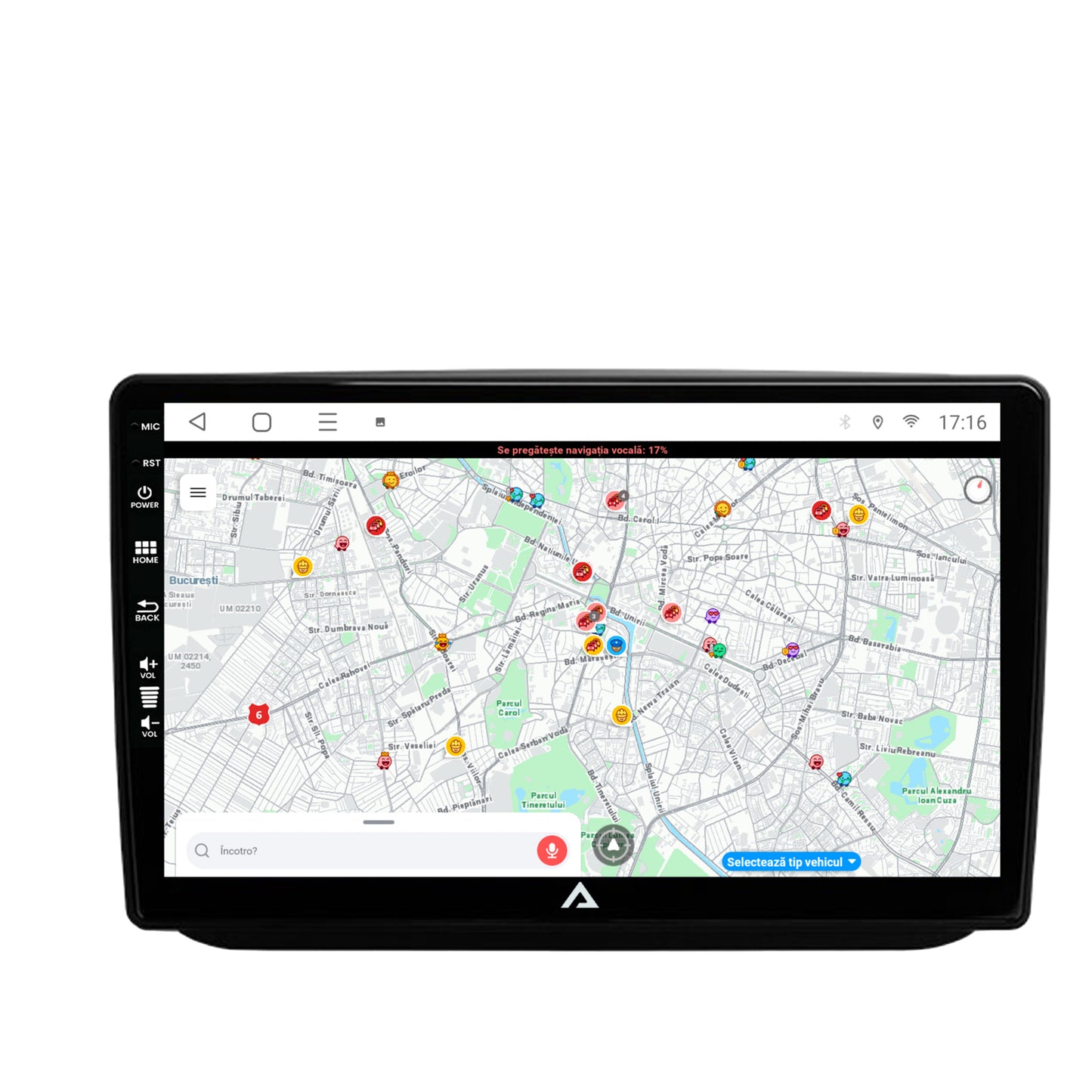 Navigatie Skoda Fabia (2007-2014), Android, P-Octacore / 2GB RAM + 32GB ROM, 10.1 Inch - AD-BGP10002+AD-BGRKIT046
