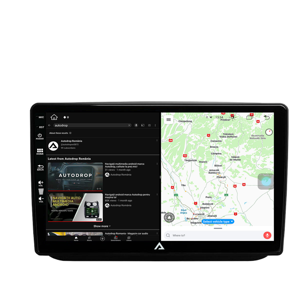 Navigatie Skoda Fabia (2007-2014), Android, Z-Octacore / 8GB RAM + 256GB ROM, 10.1 Inch - AD-BGZ10008+AD-BGRKIT046