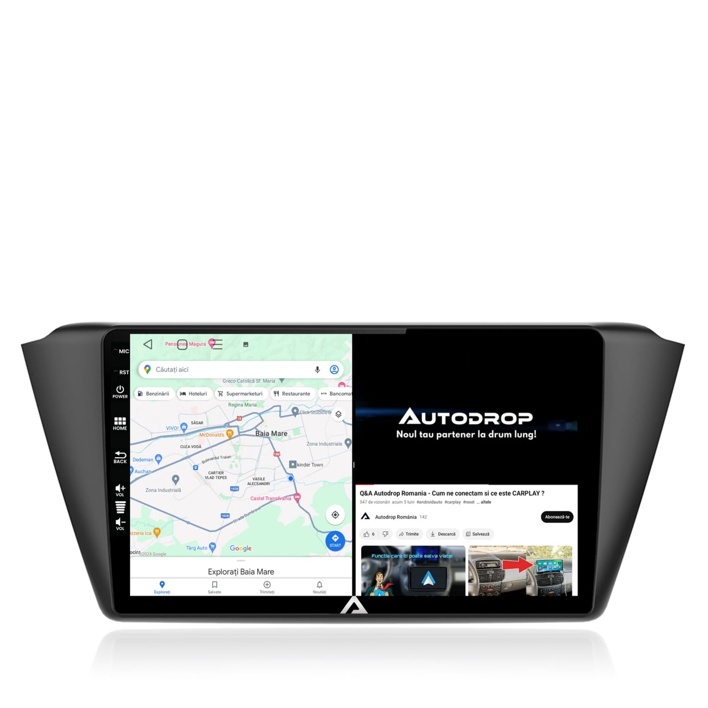 Navigatie Skoda Fabia (2015+), Android, E-Octacore / 2GB RAM + 32GB ROM, 9 Inch - AD-BGE9002+AD-BGRKIT039
