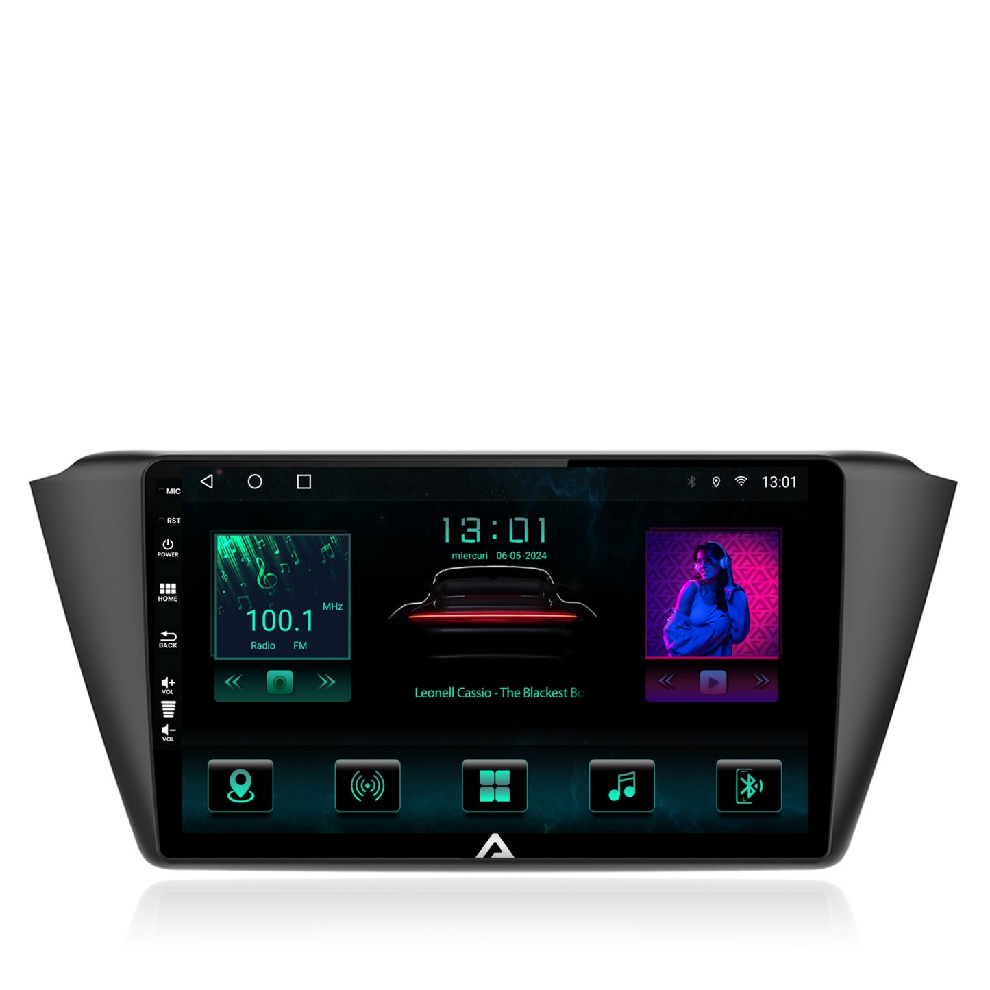 Navigatie Skoda Fabia (2015+), Android, A-Octacore / 4GB RAM + 64GB ROM, 9 Inch - AD-BGA9004+AD-BGRKIT039