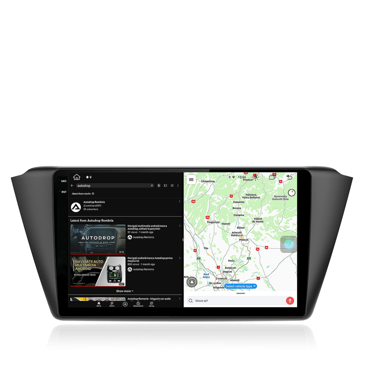 Navigatie Skoda Fabia (2015+), Android, X-Octacore / 8GB RAM + 256GB ROM, 9.5 Inch - AD-BGX9008+AD-BGRKIT039
