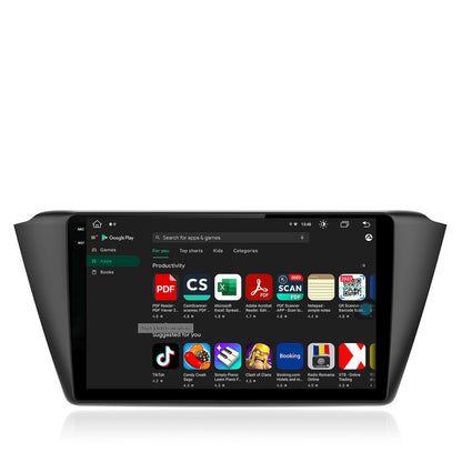 Navigatie Skoda Fabia (2015+), Android, X-Octacore / 8GB RAM + 256GB ROM, 9.5 Inch - AD-BGX9008+AD-BGRKIT039