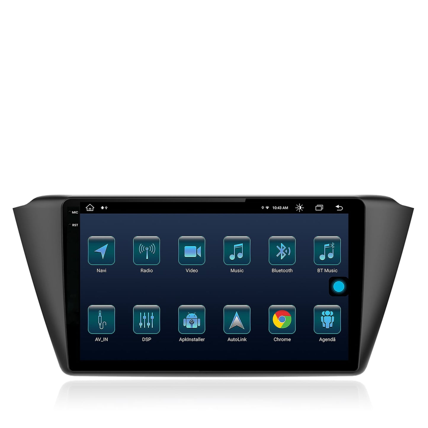 Navigatie Skoda Fabia (2015+), Android, X-Octacore / 8GB RAM + 256GB ROM, 9.5 Inch - AD-BGX9008+AD-BGRKIT039