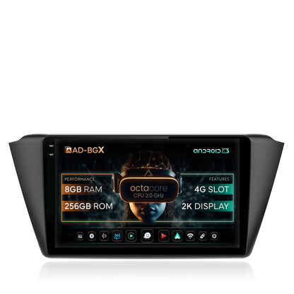 Navigatie Skoda Fabia (2015+), Android, X-Octacore / 8GB RAM + 256GB ROM, 9.5 Inch - AD-BGX9008+AD-BGRKIT039