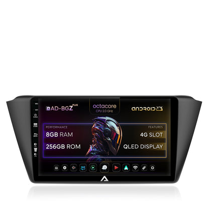 Navigatie Skoda Fabia (2015+), Android, Z-Octacore / 8GB RAM + 256GB ROM, 9 Inch - AD-BGZ10008+AD-BGRKIT039