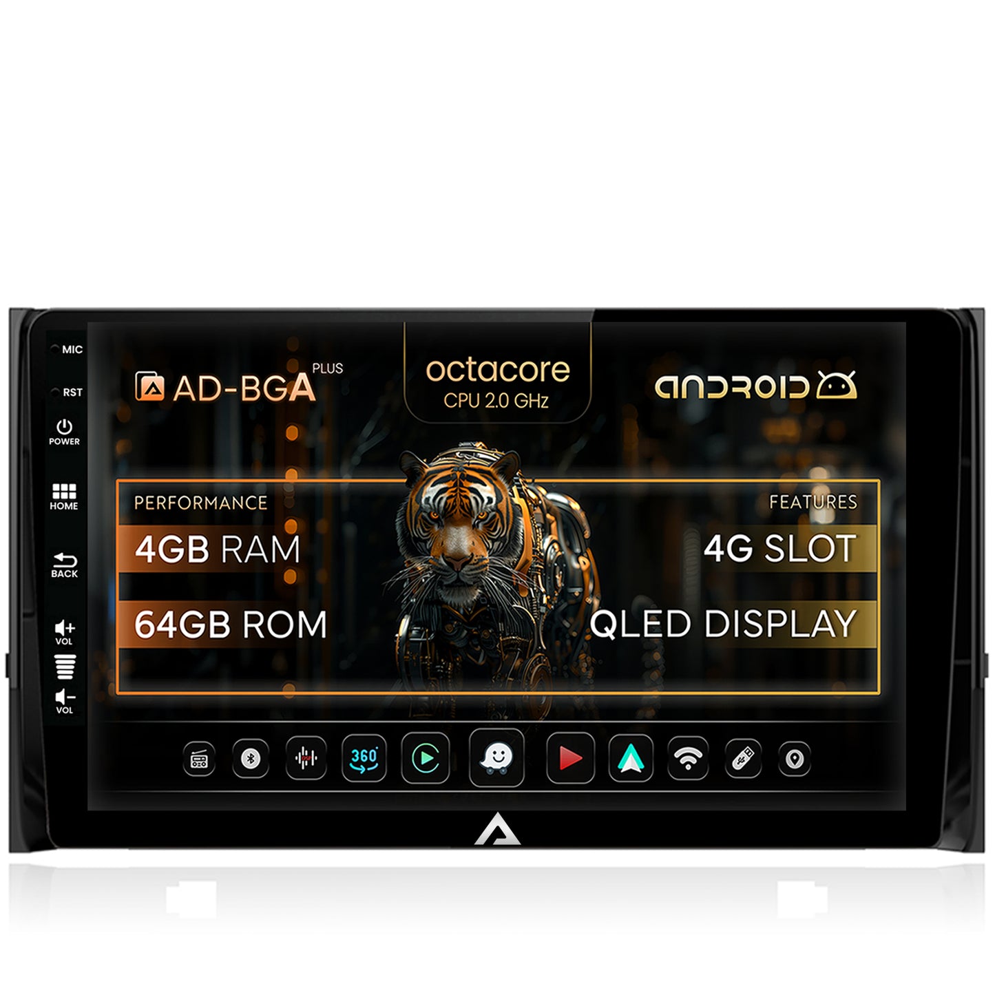 Navigatie Skoda Kodiaq, Android, A-Octacore / 4GB RAM + 64GB ROM, 10.1 Inch - AD-BGA10004+AD-BGRKIT028