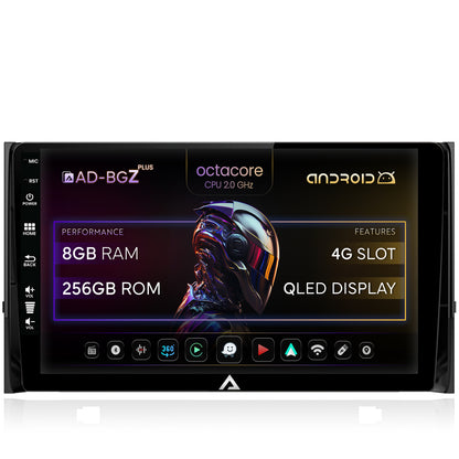 Navigatie Skoda Kodiaq, Android, Z-Octacore / 8GB RAM + 256GB ROM, 10.1 Inch - AD-BGZ10008+AD-BGRKIT028