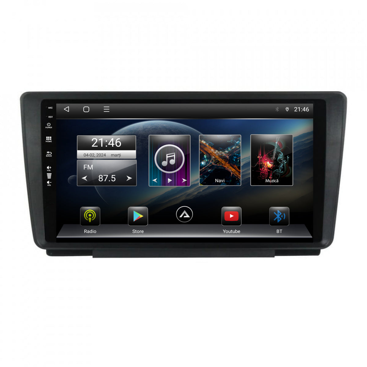 Navigatie Skoda Octavia 2, Android, E-Octacore / 2GB RAM + 32GB ROM, 9 Inch - AD-BGE9002+AD-BGRKIT038