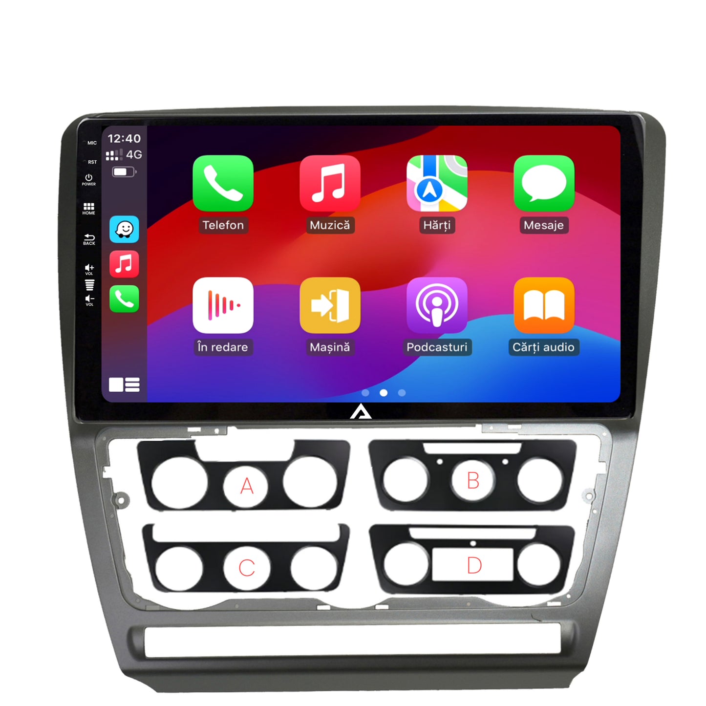 Navigatie Skoda Octavia 2, Android, P-Octacore / 2GB RAM + 32GB ROM, 10.1 Inch - AD-BGP10002+AD-BGRKIT048