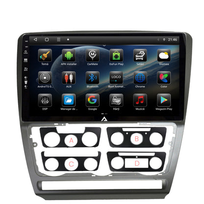 Navigatie Skoda Octavia 2, Android, P-Octacore / 2GB RAM + 32GB ROM, 10.1 Inch - AD-BGP10002+AD-BGRKIT048