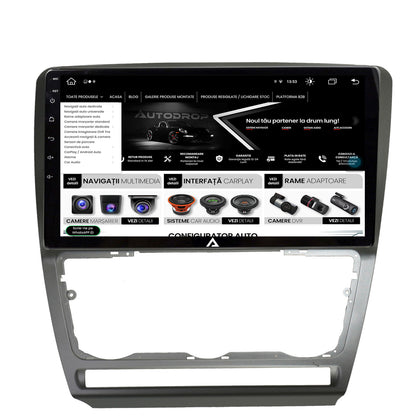 Navigatie Skoda Octavia 2, Android, Z-Octacore / 8GB RAM + 256GB ROM, 10.1 Inch - AD-BGZ10008+AD-BGRKIT048