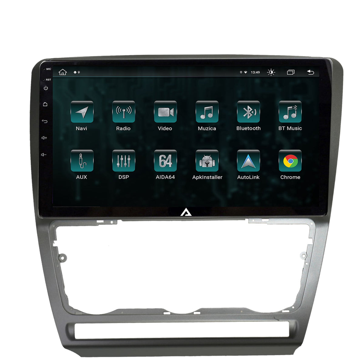 Navigatie Skoda Octavia 2, Android, Z-Octacore / 8GB RAM + 256GB ROM, 10.1 Inch - AD-BGZ10008+AD-BGRKIT048