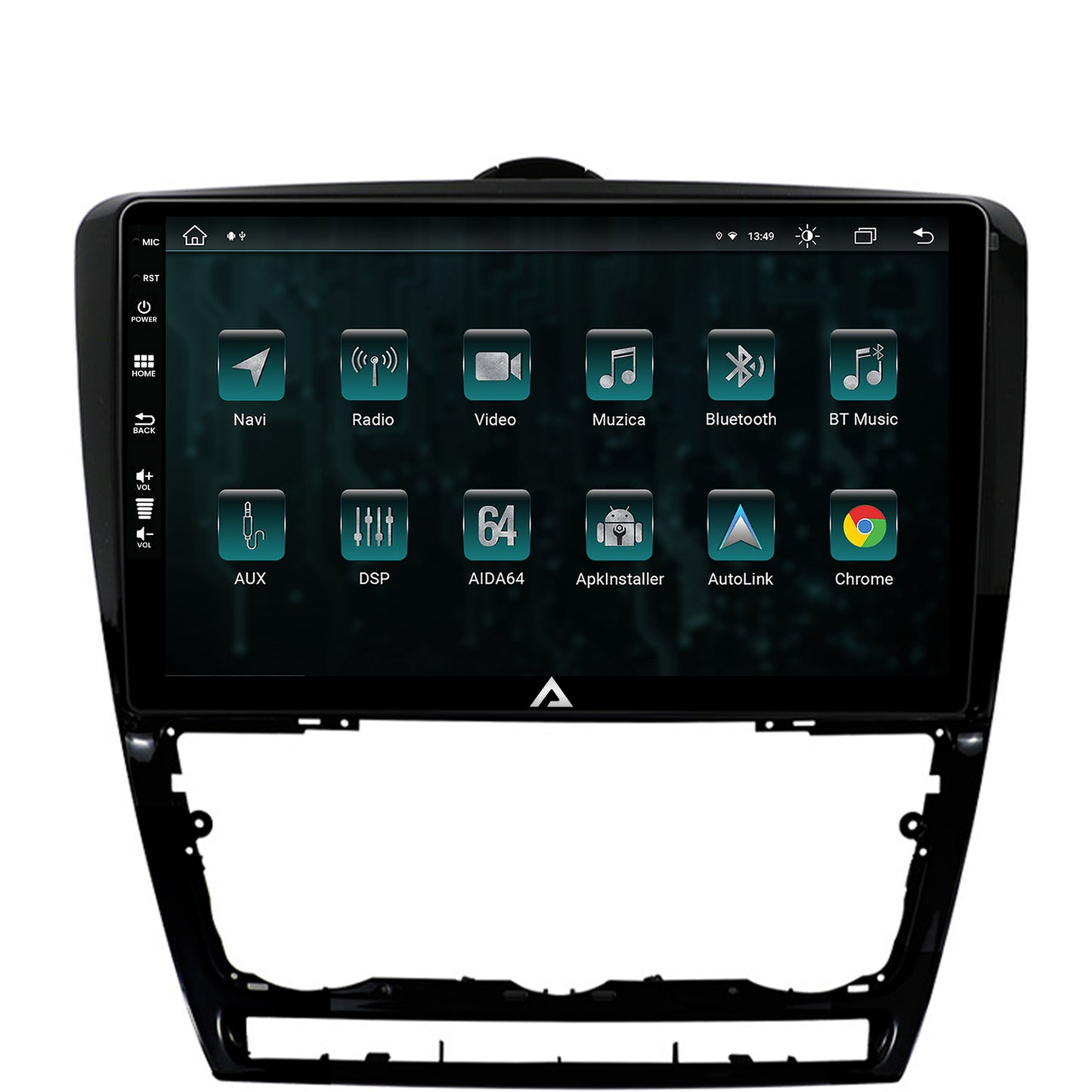 Navigatie Skoda Octavia 2, Android, Z-Octacore / 8GB RAM + 256GB ROM, 10.1 Inch - AD-BGZ10008+AD-BGRKIT048v2