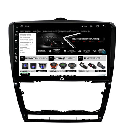 Navigatie Skoda Octavia 2, Android, Z-Octacore / 8GB RAM + 256GB ROM, 10.1 Inch - AD-BGZ10008+AD-BGRKIT048v2