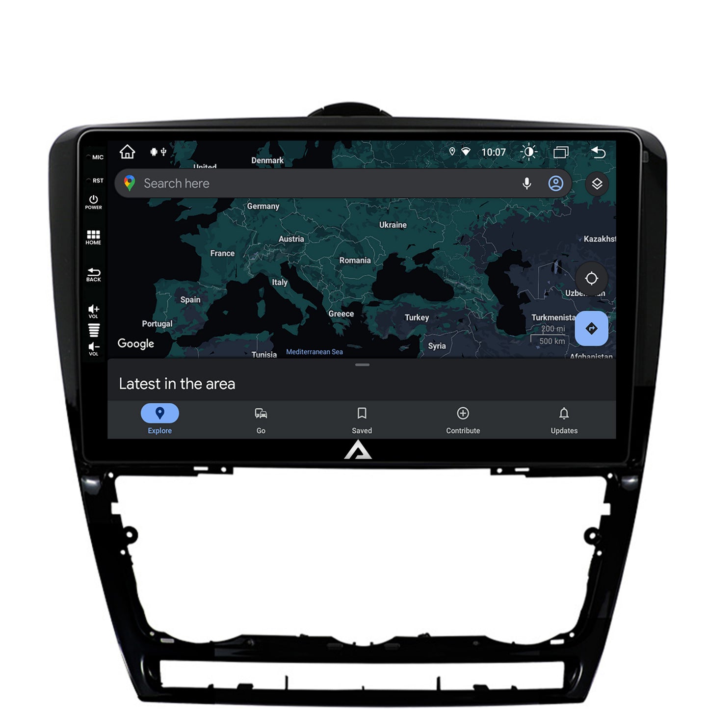 Navigatie Skoda Octavia 2, Android, Z-Octacore / 8GB RAM + 256GB ROM, 10.1 Inch - AD-BGZ10008+AD-BGRKIT048v2
