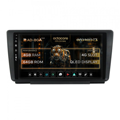 Navigatie Skoda Octavia 2, Android, A-Octacore / 4GB RAM + 64GB ROM, 9 Inch - AD-BGA9004+AD-BGRKIT038