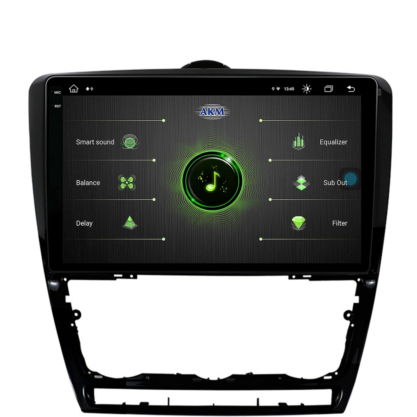 Navigatie Skoda Octavia 2, Android, V-Octacore / 4GB RAM + 64GB ROM, 10.36 Inch - AD-BGV10004+AD-BGRKIT048v2