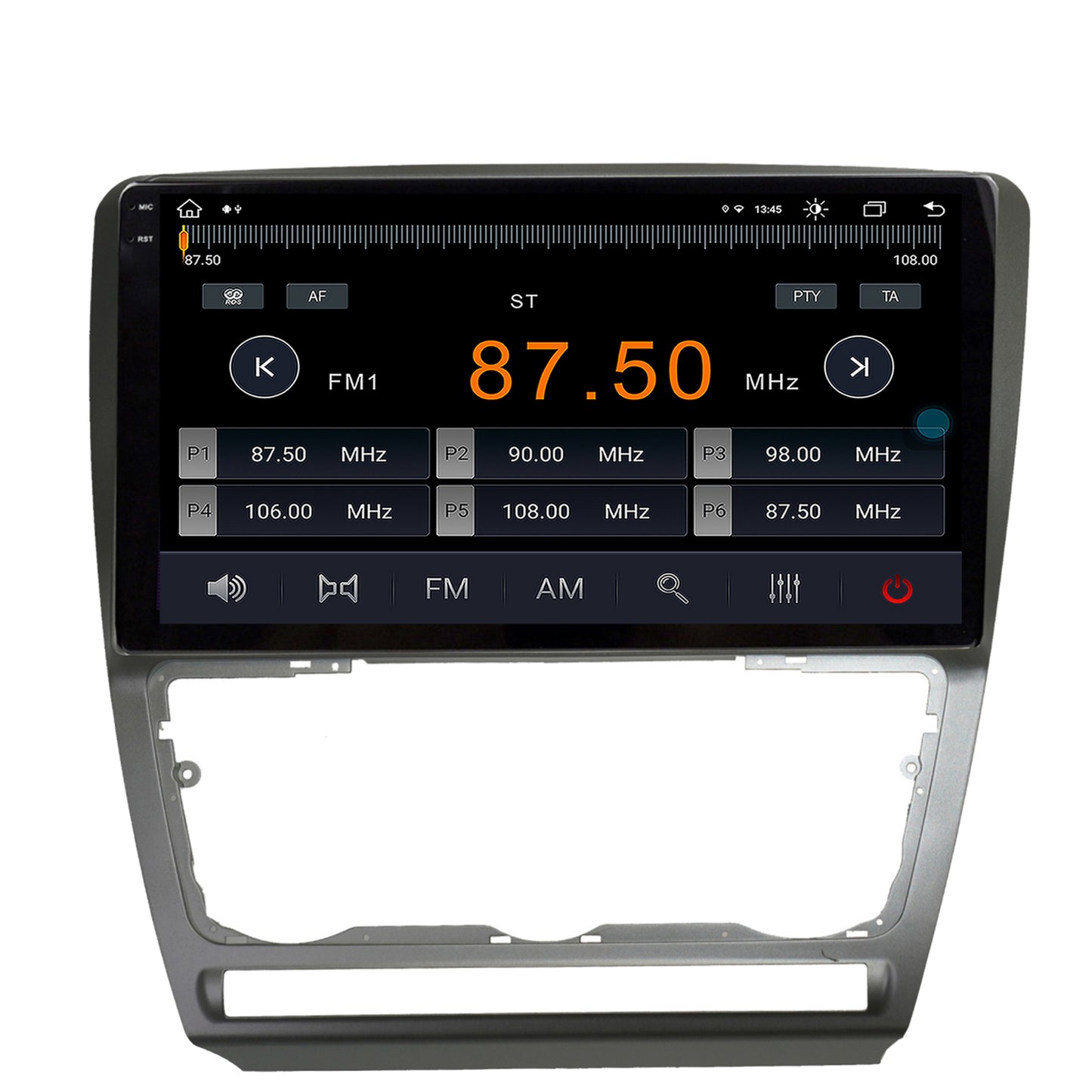 Navigatie Skoda Octavia 2, Android, X-Octacore / 8GB RAM + 256GB ROM, 10.36 Inch - AD-BGX10008+AD-BGRKIT048