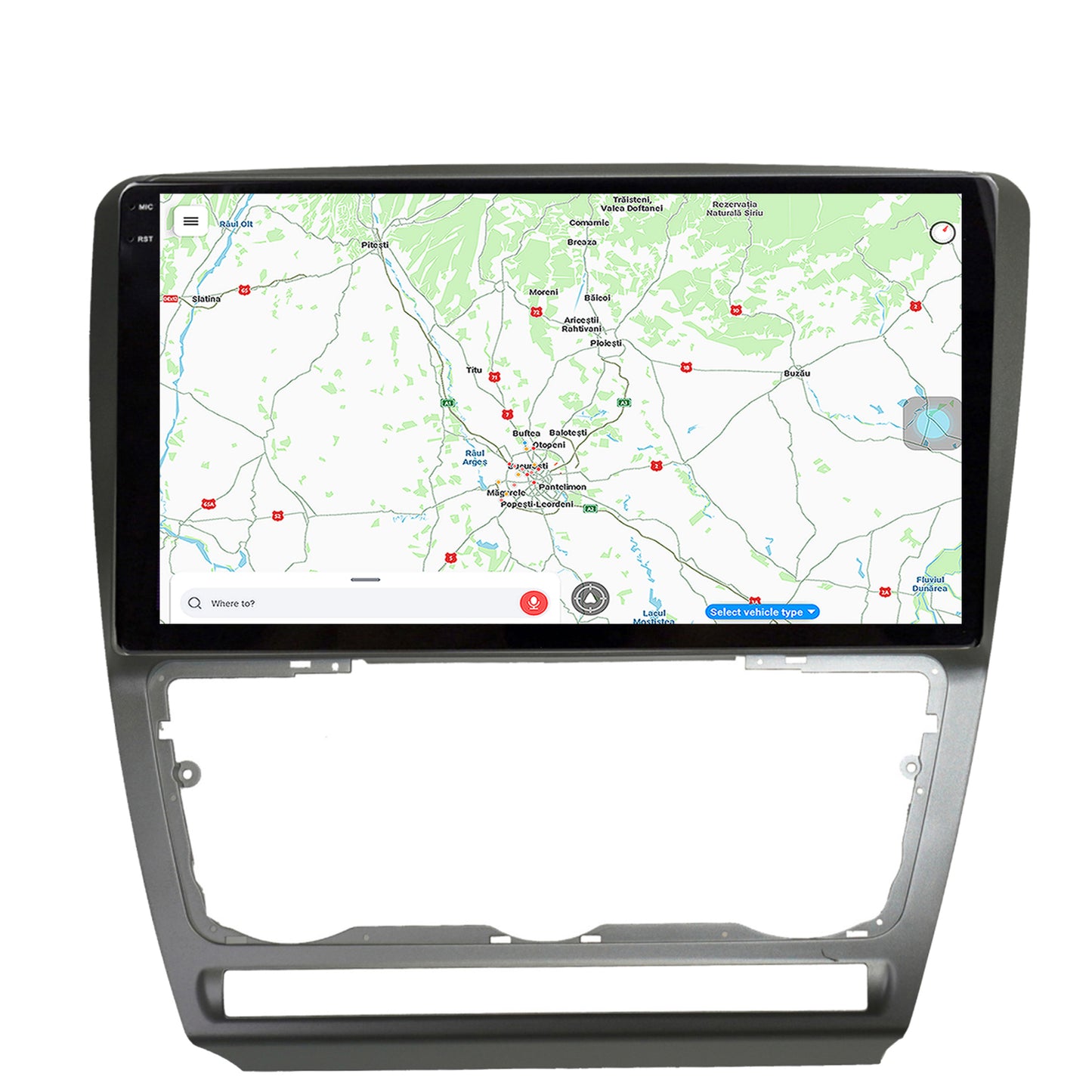 Navigatie Skoda Octavia 2, Android, X-Octacore / 8GB RAM + 256GB ROM, 10.36 Inch - AD-BGX10008+AD-BGRKIT048
