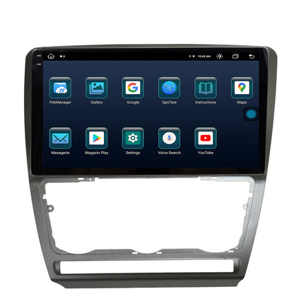 Navigatie Skoda Octavia 2, Android, X-Octacore / 8GB RAM + 256GB ROM, 10.36 Inch - AD-BGX10008+AD-BGRKIT048