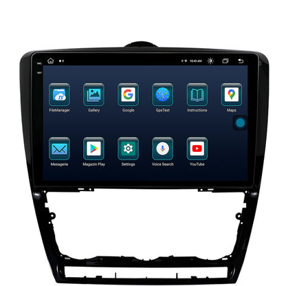 Navigatie Skoda Octavia 2, Android, X-Octacore / 8GB RAM + 256GB ROM, 10.36 Inch - AD-BGX10008+AD-BGRKIT048v2