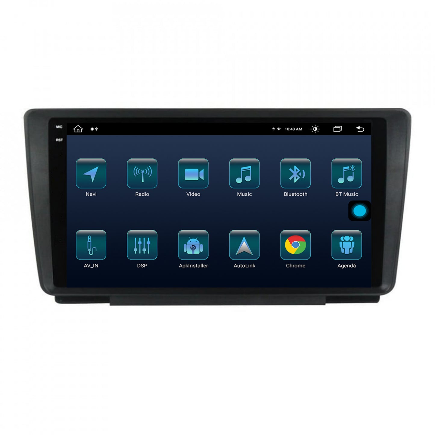 Navigatie Skoda Octavia 2, Android, X-Octacore / 8GB RAM + 256GB ROM, 9.5 Inch - AD-BGX9008+AD-BGRKIT038
